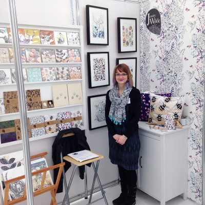 BCTF Exhibition Stand 2016, Illustration & Gift wholesale products by Jessica Wilde Designs, featuring botanical nature inspired art and gifts.