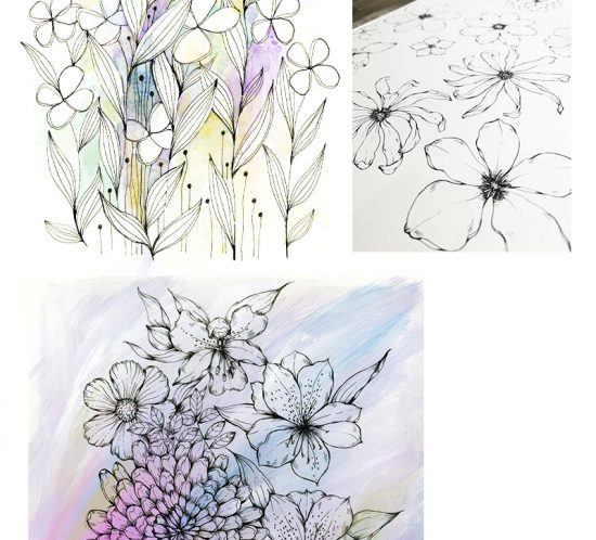 Floral Sketchbook by Jessica Wilde