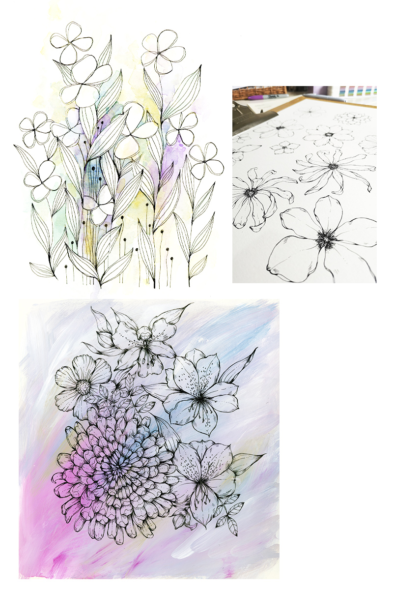 Floral Sketchbook by Jessica Wilde