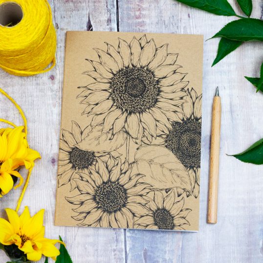 Sunflower A5 Recycled Notebook | Lined - Image 2
